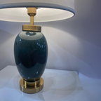 Navy Blue Ceramic Lamp