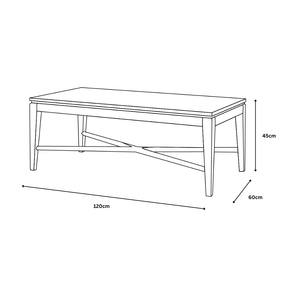 Malta Walnut Coffee Table