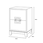 Malta 2 Drawer End Table
