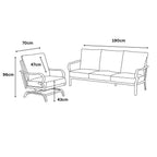 Regent 4 Pc Outdoor Lounge Set