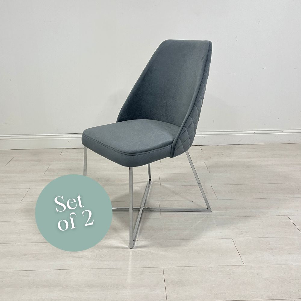 Vip Chair- Grey (Set of 2)