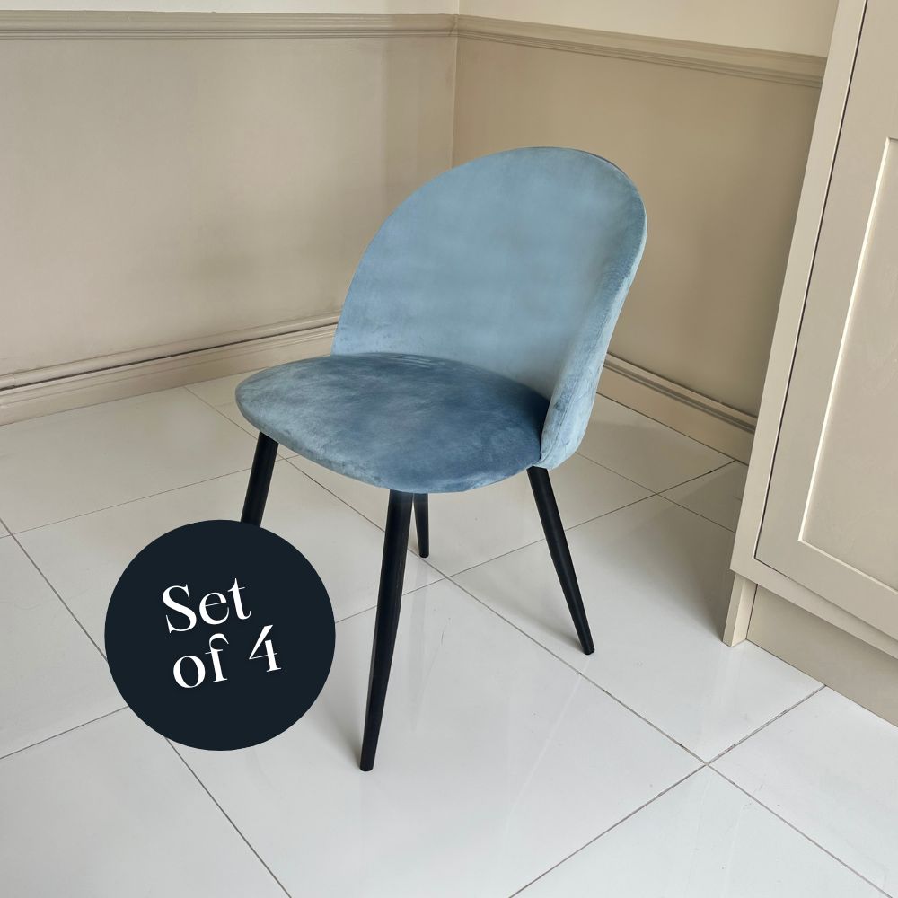 Lotus Dining Chair - Blue Mist  (Set of 4)