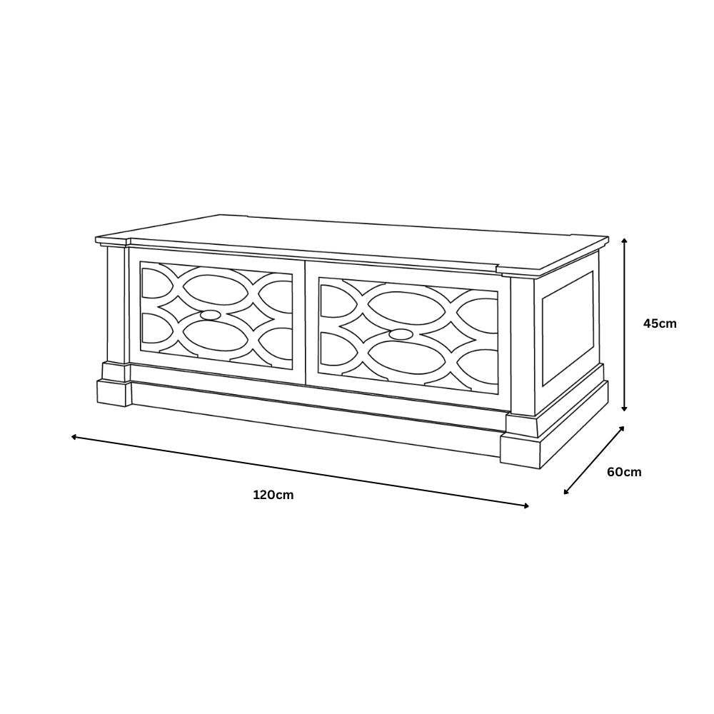 Modena Aged Grey Coffee Table