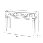 Modena Grey Rectangular Console Table