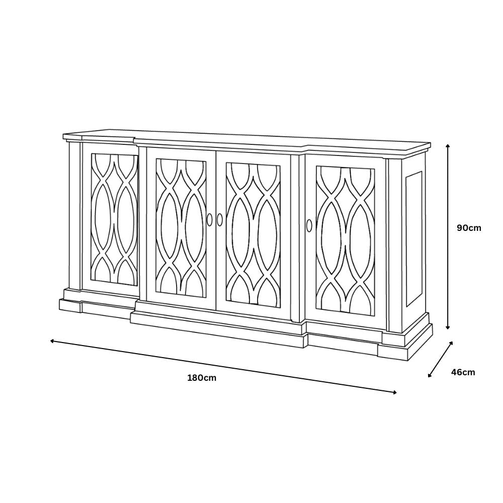 Modena Aged Grey Sideboard