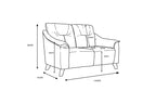 Naples 2 Seater Sofa - Cream
