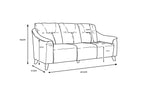 Naples Leather 2+3 Leather Suite - Cream