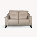 Naples Leather 2 Seater Cream Sofa