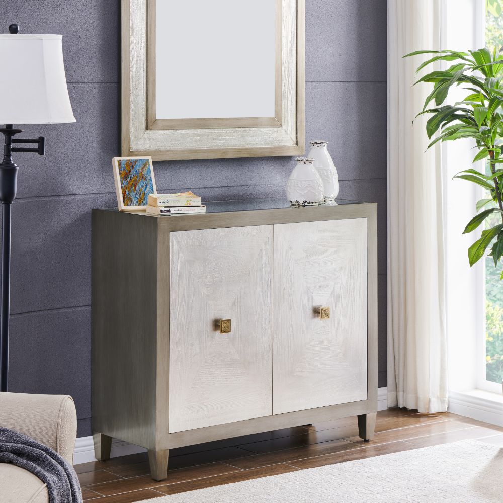 Nova 2 Door Silver Grey Chest