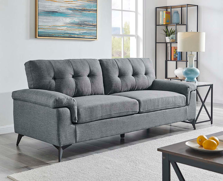 Ottawa Dark Grey 3 Seater Sofa