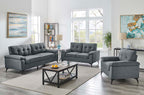 Ottawa Dark Grey 3 Seater Sofa