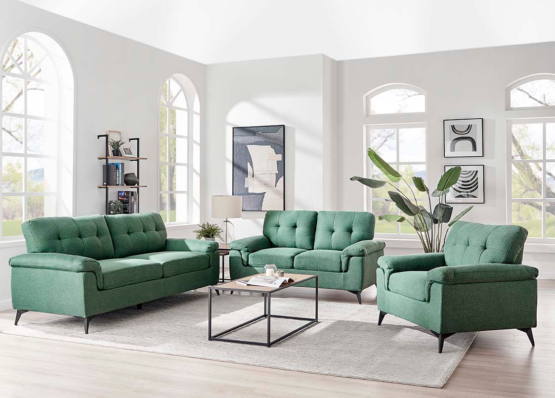Ottawa Emerald Green 3 Seater Sofa