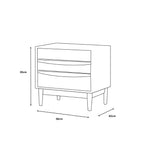 Oscar 2 Drawer End Table