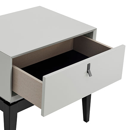 Pasadena Cool Grey 1 Drawer End Table