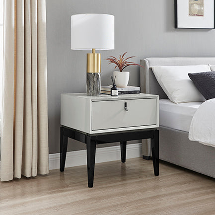 Pasadena Cool Grey 1 Drawer End Table