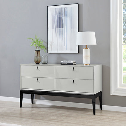 Pasadena Cool Grey Chest of 4 Drawers