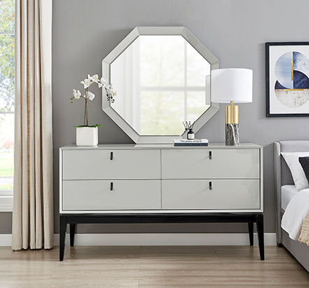 Pasadena Cool Grey Chest of 4 Drawers