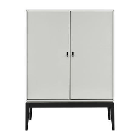 Pasadena Cool Grey 2 Door Drinks Cabinet