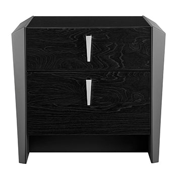 Opal 2 Drawer End Table in Graphite