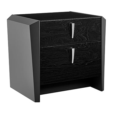 Opal 2 Drawer End Table in Graphite