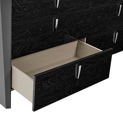 Opal Chest of 6 Drawers in Graphite