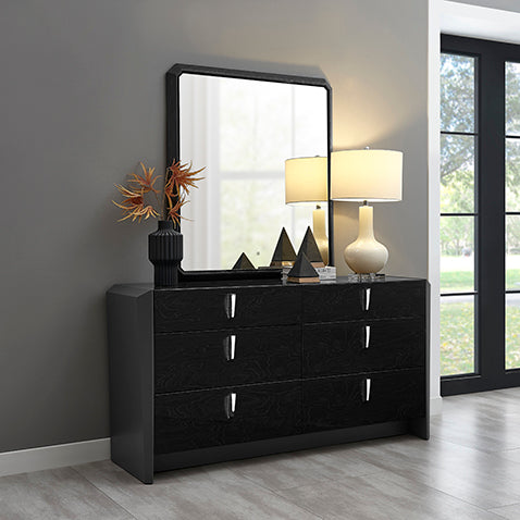 Opal Chest of 6 Drawers in Graphite