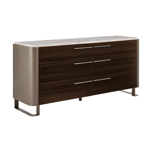 Gianni Chest of 6 Drawers in Dark Oak