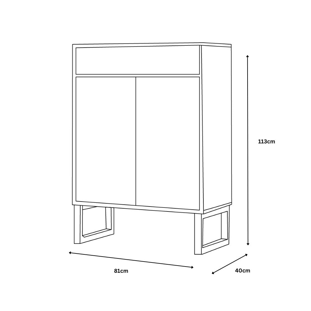 Philip Light Oak 2/1 Cabinet