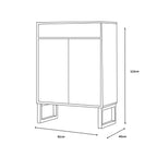Philip Light Oak 2/1 Cabinet