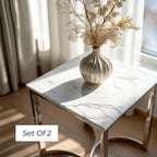 Ritz Faux Marble Side Table (Set of 2)