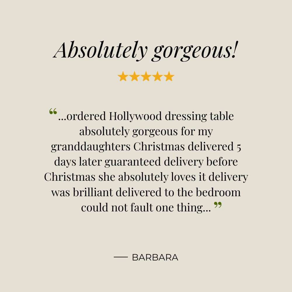 Hollywood White Dressing Table Pro