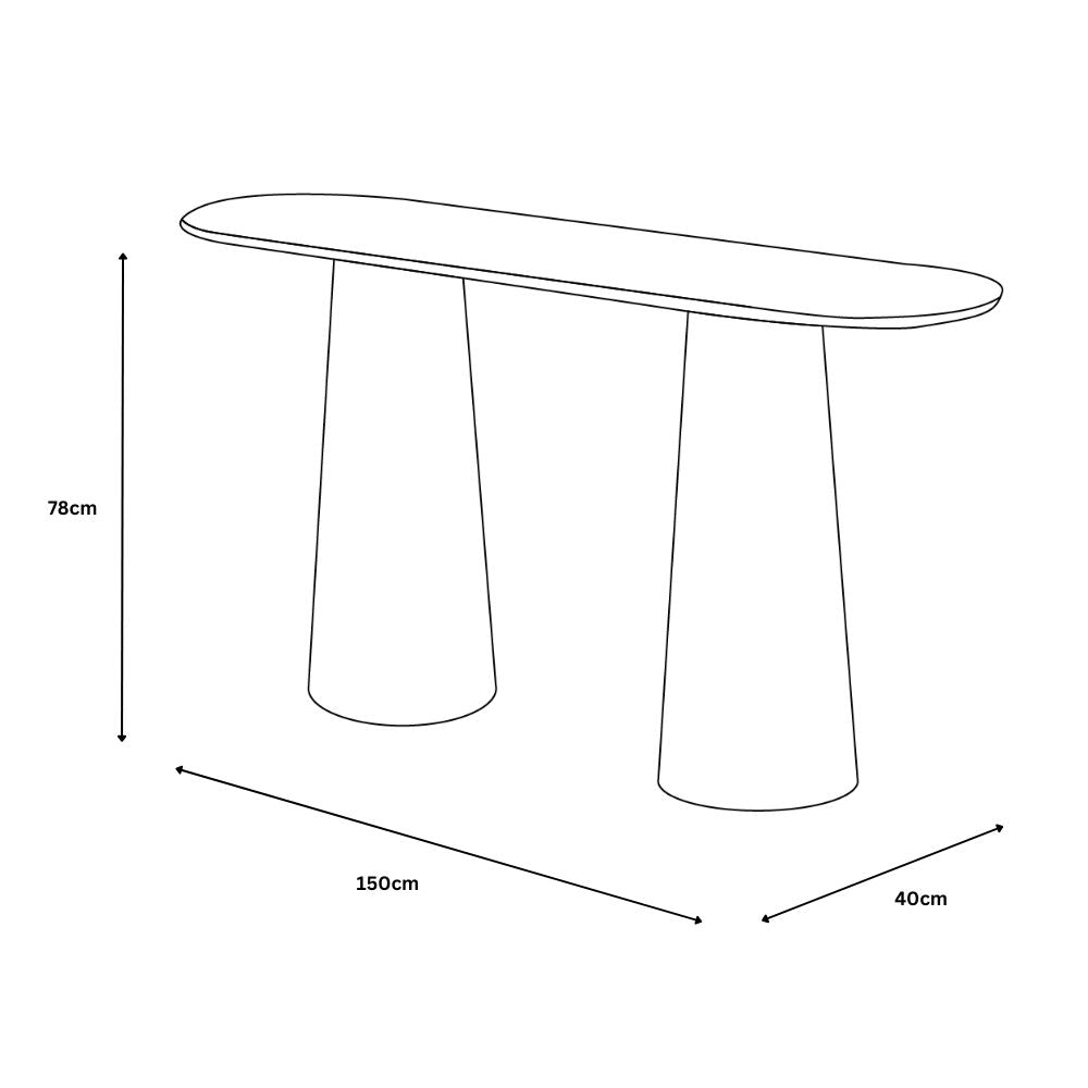 Rosso Console Table