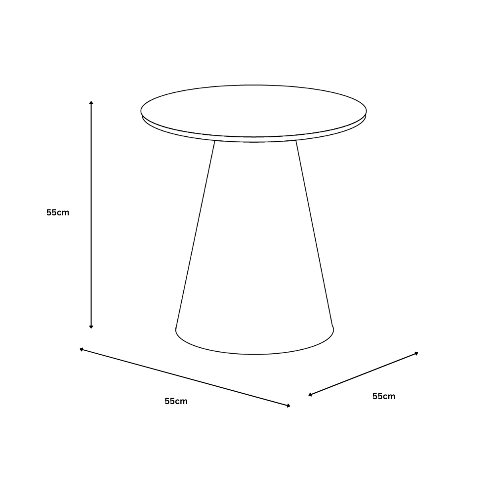 Rosso Side Table