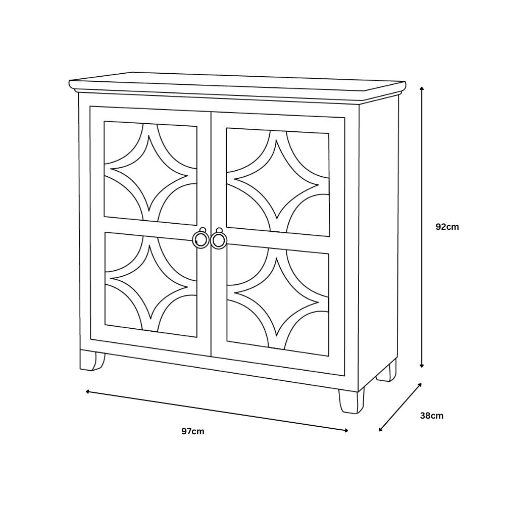 Russell Grey 2 Door Chest