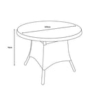 Cannes 5pc Round Outdoor Dining Set