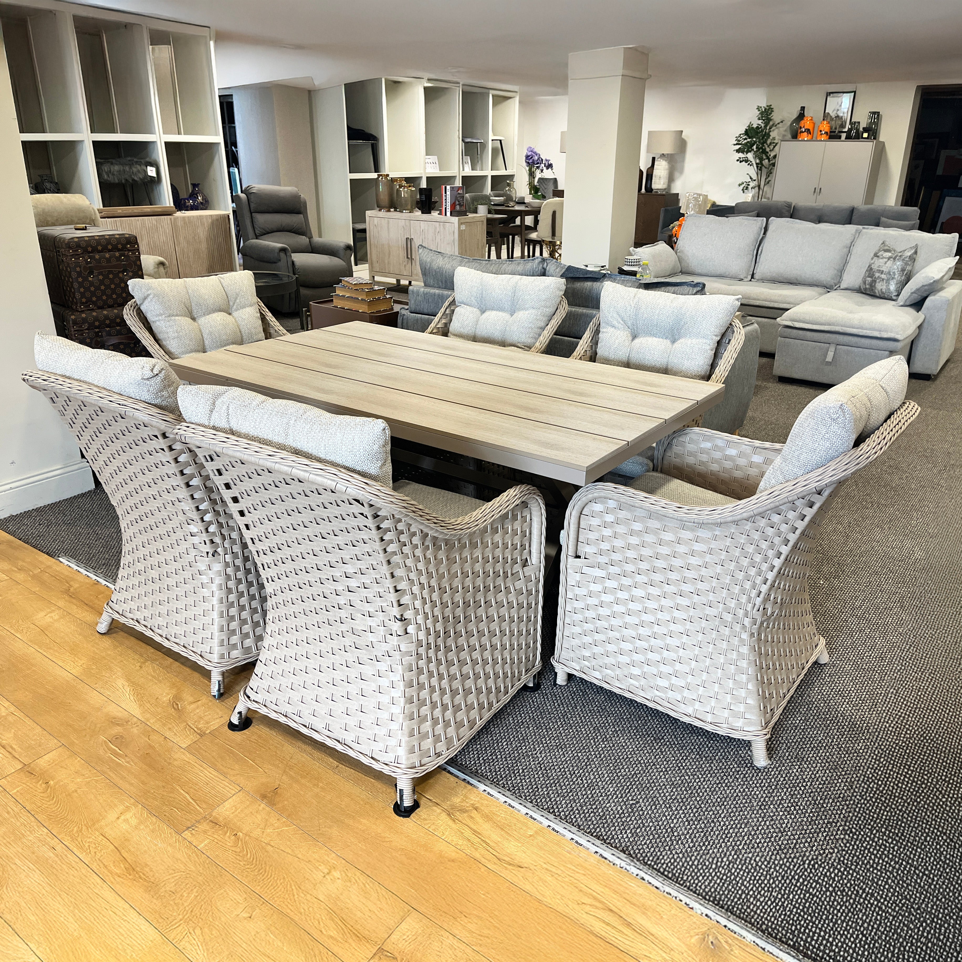 Cannes 7pc Rectangular Dining Set