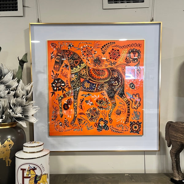 Embroidered Horse Art (Left)