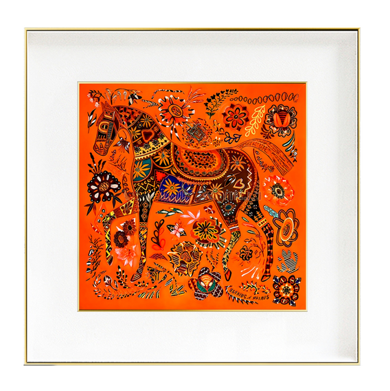 Embroidered Horse Art (Left)