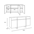 Sanremo 3 Door Sideboard