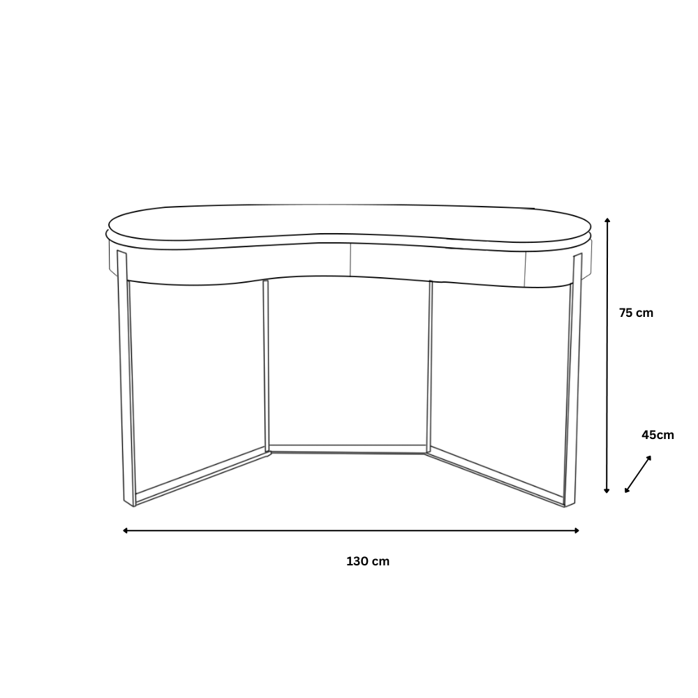 Santiago 1 Drawer Console - Ivory