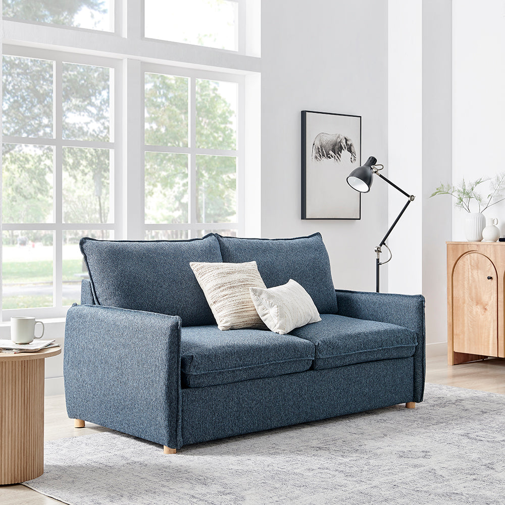 Eccles 3 Seater Sofa Bed in Denim Blue