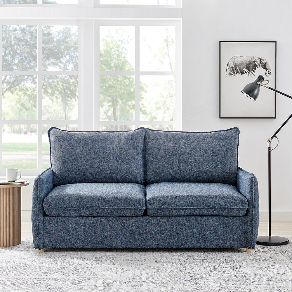 Eccles 3 Seater Sofa Bed in Denim Blue