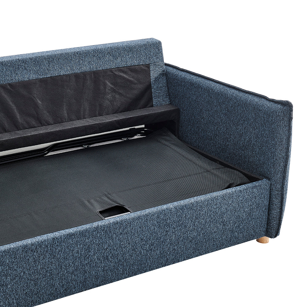 Eccles 3 Seater Sofa Bed in Denim Blue