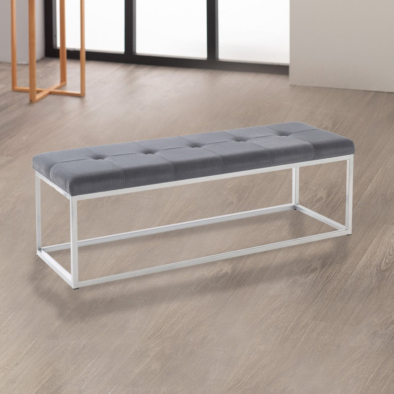 Treviso Navy Rectangular Bench