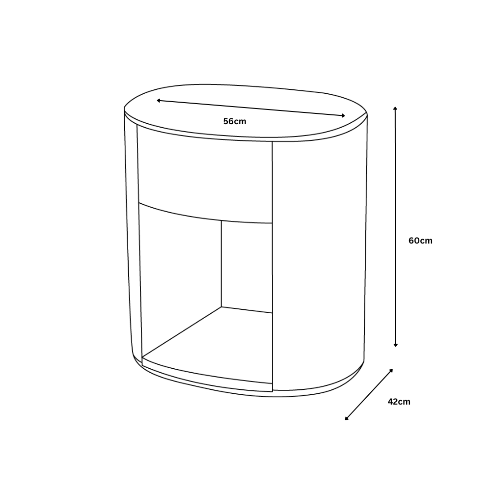 Tucson 1 Drawer End Table
