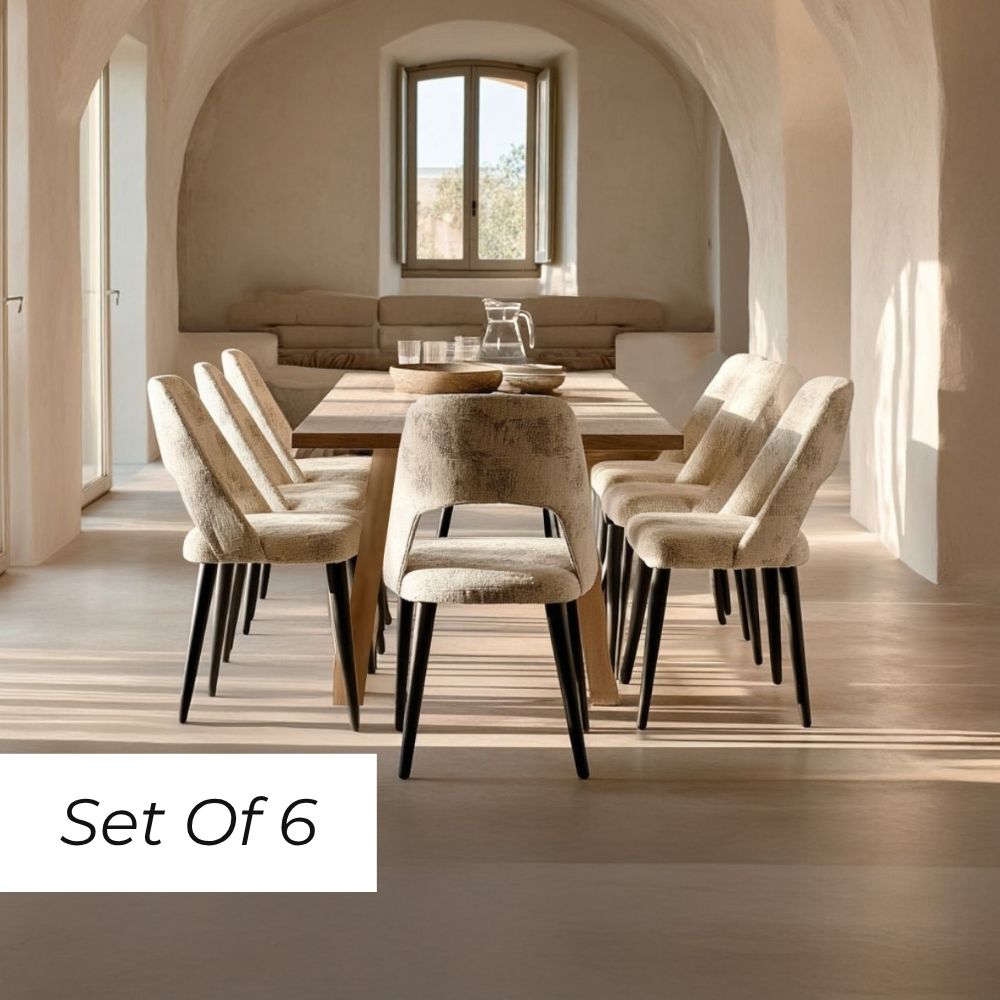 Viola Dining Chair - Silver / Grey  (Set of 6)