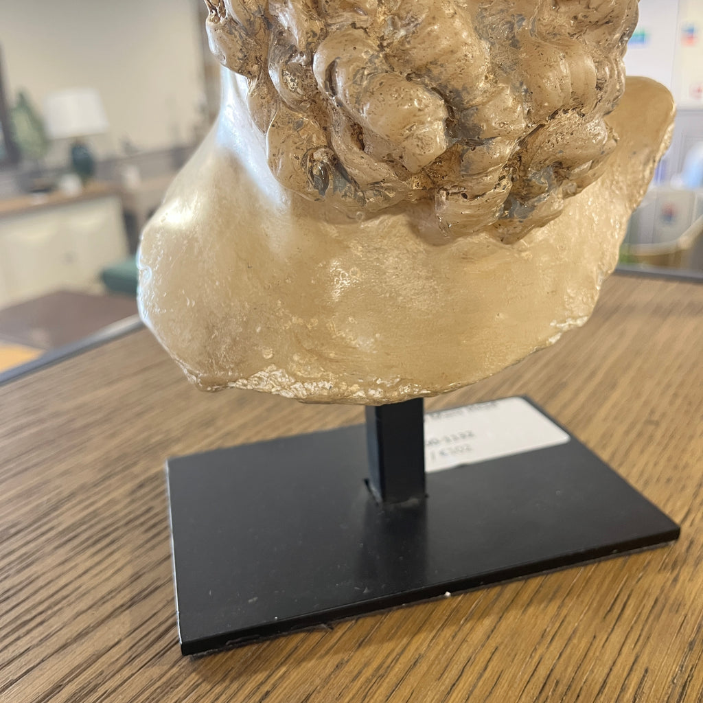 Bearded Mans Head Statue