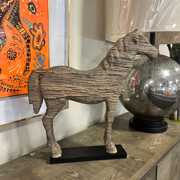 Wooden Horse Statue