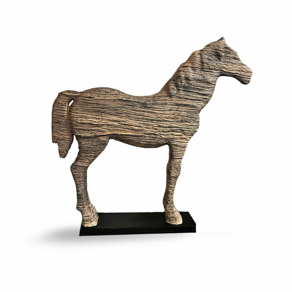 Wooden Horse Statue