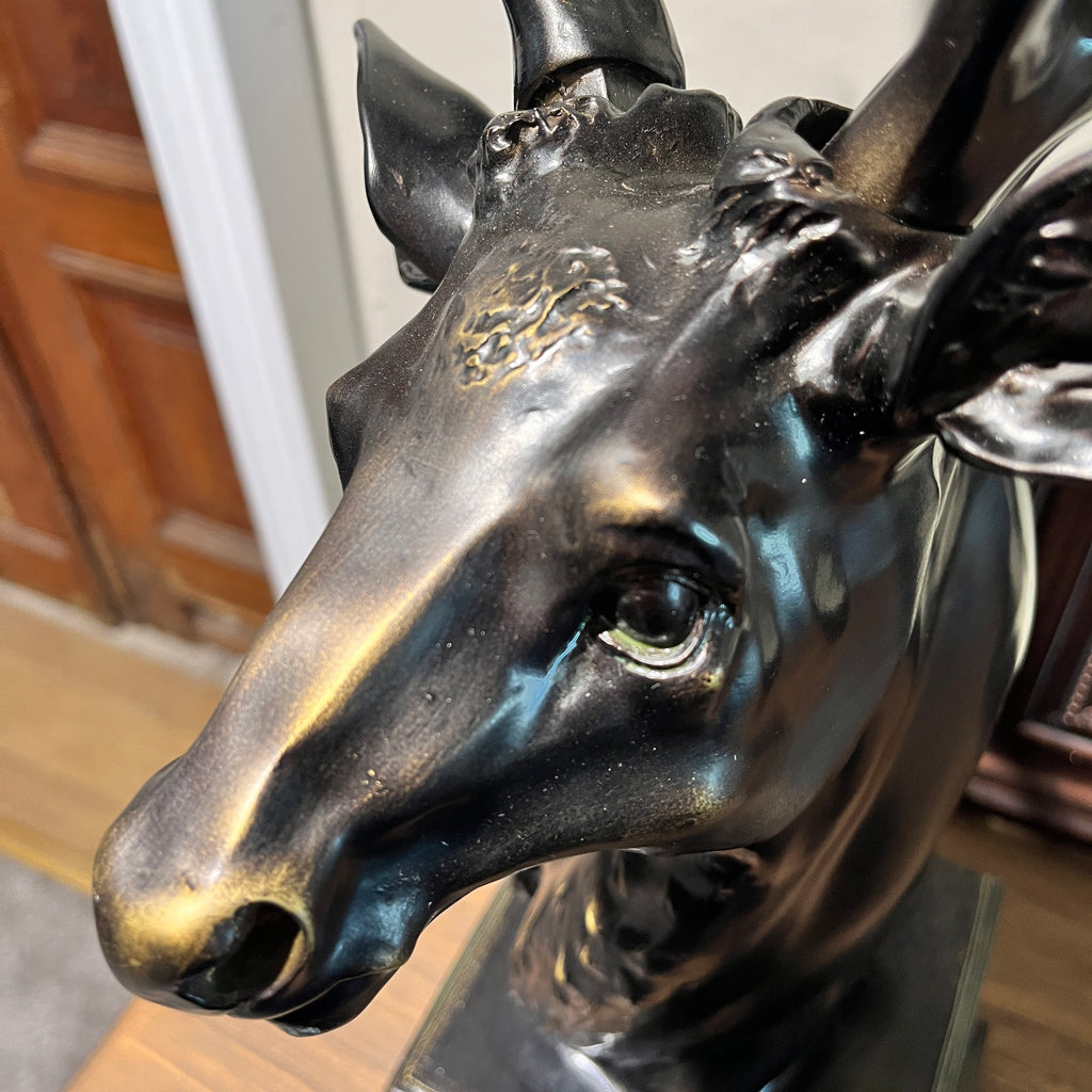 Stags Head Statue